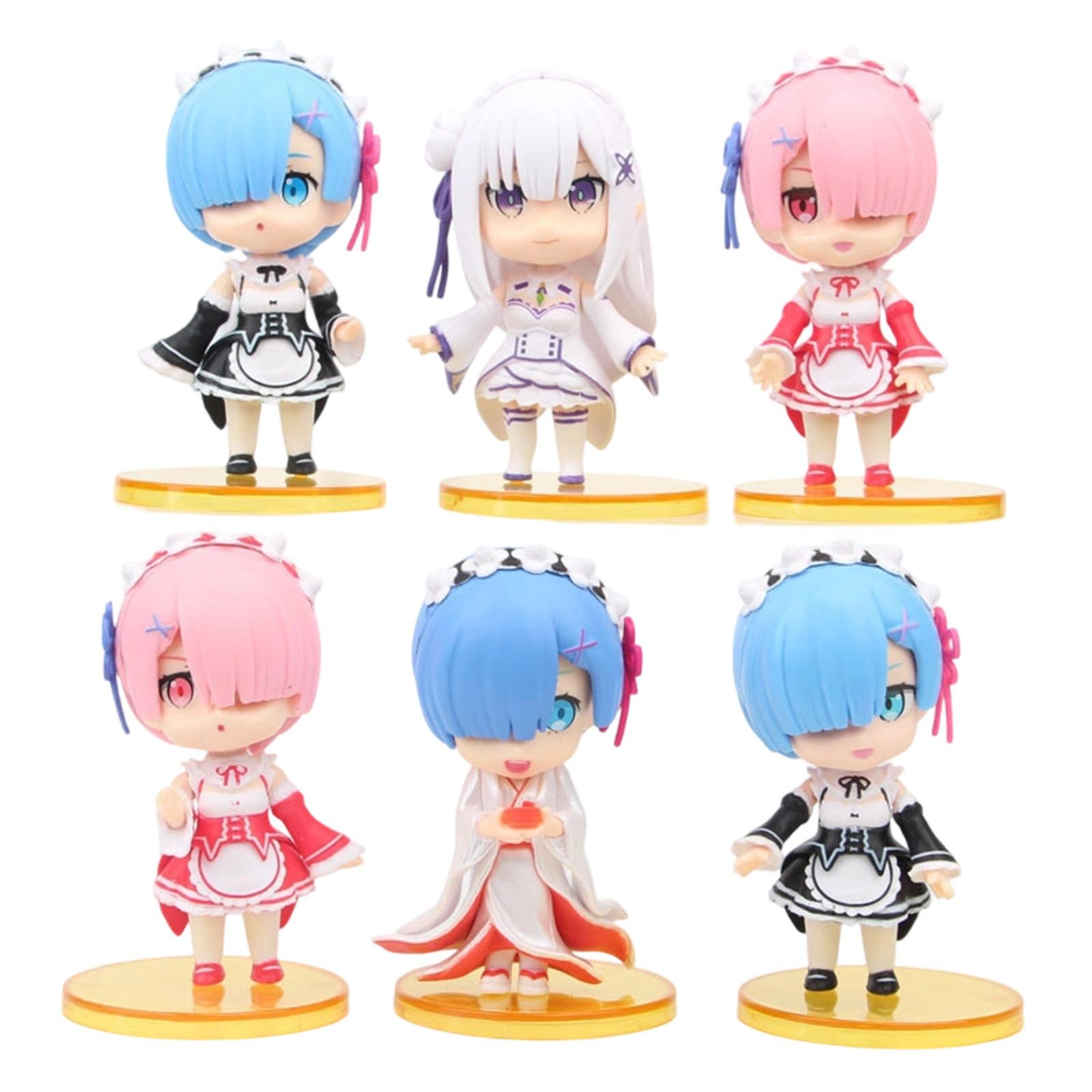 6 Pc Figurine Q Version, Life Cake Ornament
