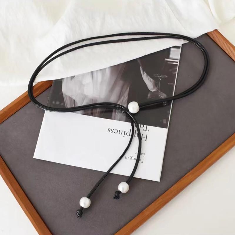 

Summer Pearl Thin Waist Rope Belt for Dresses – Women s Fashion Accessory in Simple Style