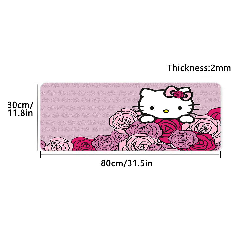 1Pc Hello Kitty Cute Chicks Garden Print Mouse Pad 2Mm Thick Rubber Base Perfect Bedroomofficegame Room Ideal Gift Computer Keyboard Enthusiasts Print