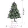 VidaXL Sapin de Noël artificiel avec support 180 cm PVC345161
