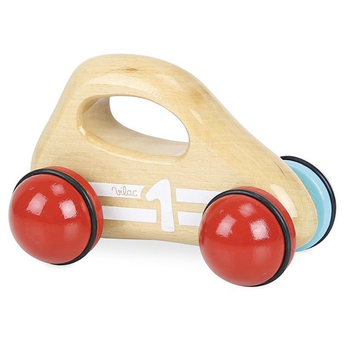 Vilac - Handle Car - Natural Wood