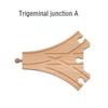 DIY Children Wooden Train Rail Track Accessories Toy Cross Track Railway Toys Compatible All Track for Kids Boys & Girls Gifts