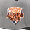 NEW ERA 59FIFTY San Diego Padres Side Patch Two Tone Cap Storm Grey Black MLB ONSPOTZ Exclusive Flat Visor Fitted Baseball Hat Unisex 7 3/4