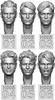 Life Miniatures 1/35 Scale Resin Kit, No-Hat Spare Headset No. 2 (6-Piece Set), LM-35H005 (Person)