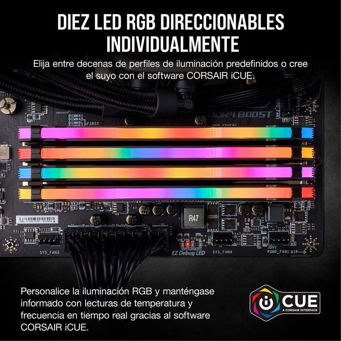 Memória RAM DDR4 Corsair Vengeance RGB Pro Series - 32 GB - 2933 MHz - CL16 - Preto