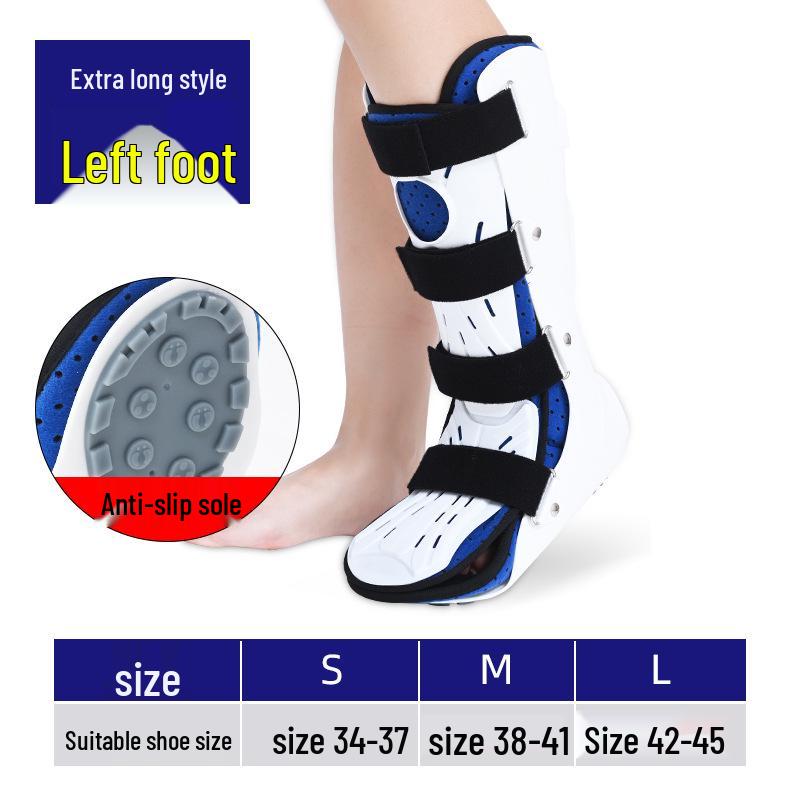 Long-Style Ankle Joint Fixation Brace for Lower Limb, Metatarsal, Tibia, and Foot Drop Correction