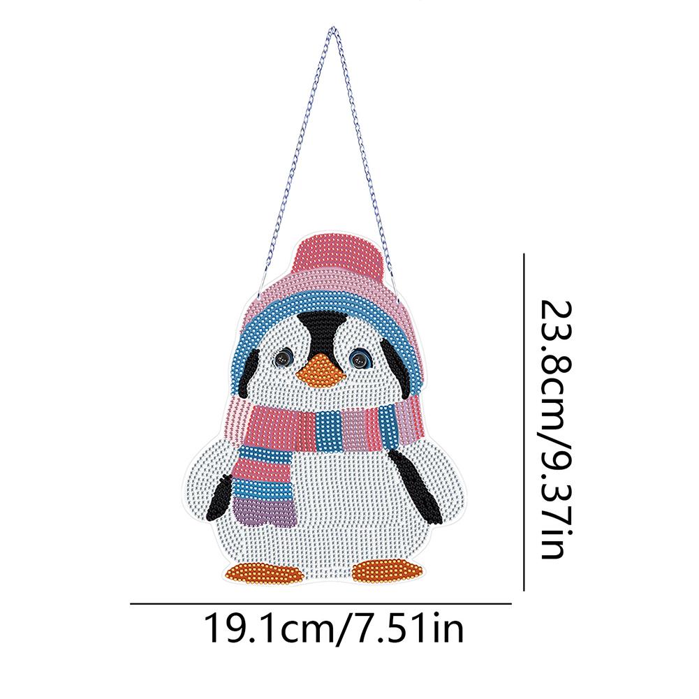 Acrylic Special Shape Easter Egg 5D DIY Diamond Painting Dots Pendant Rhinestone Diamond Art Pendants for Garden Window Decor