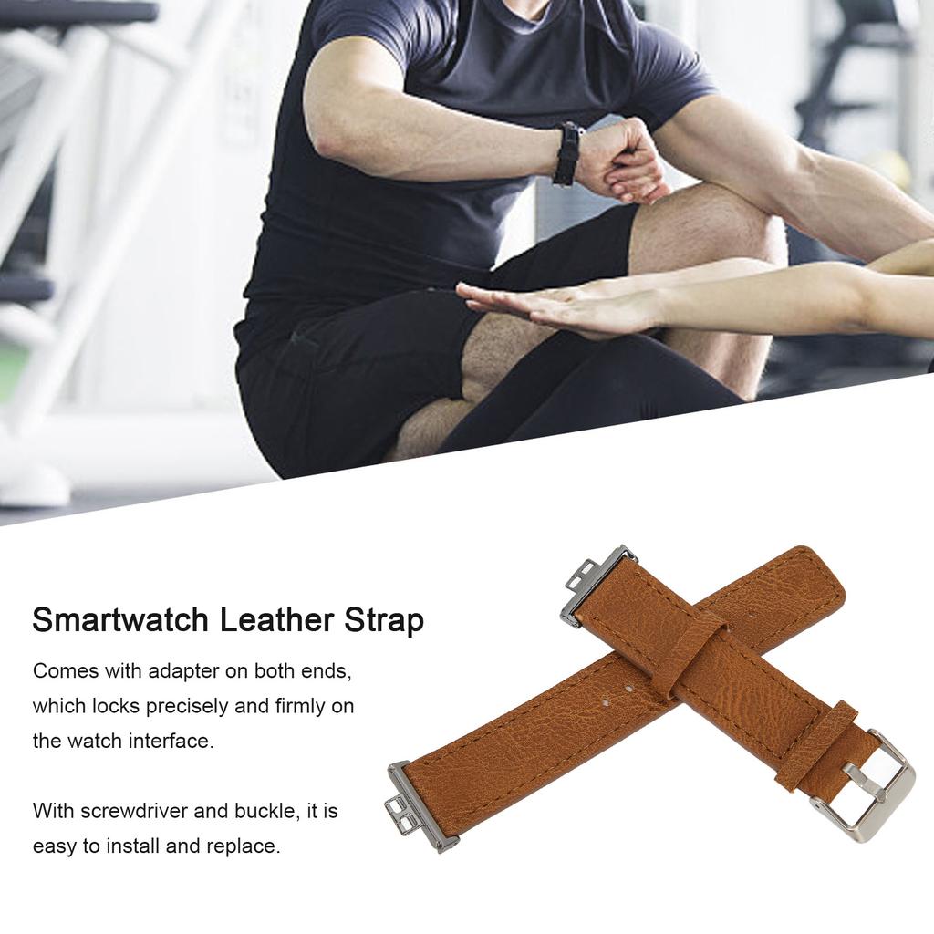 Leather Band Compatible for   Watch FIT Replacement Watch Band Strap Bracelet Wristbands