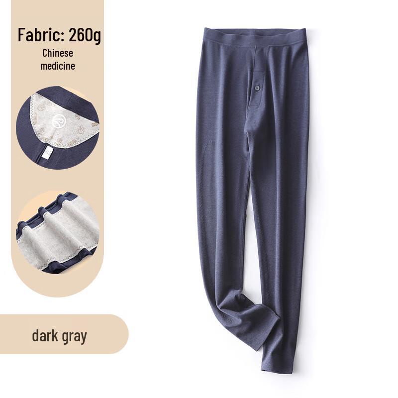 Мужские шерстяные шелковые термоштаны OEING с поддержкой коленей и талии L