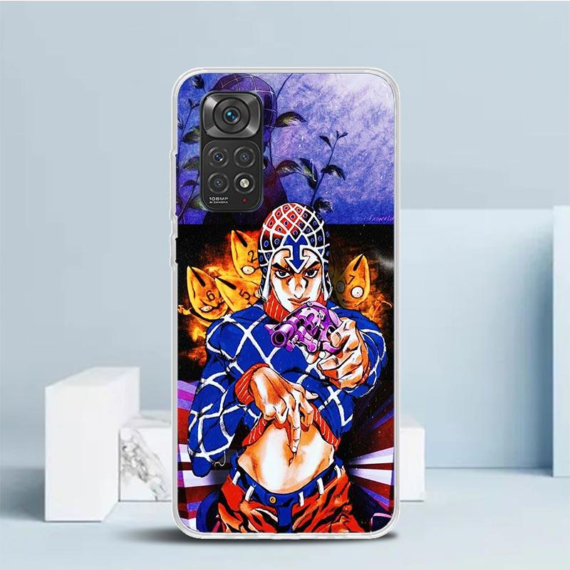 JoJo Bizarre Adventure Phone Case For Xiaomi Redmi Note 15 14 14S 13 12S 12 Pro Plus 11S 11 11T 11E 10S 10 + Soft TPU Back Cover