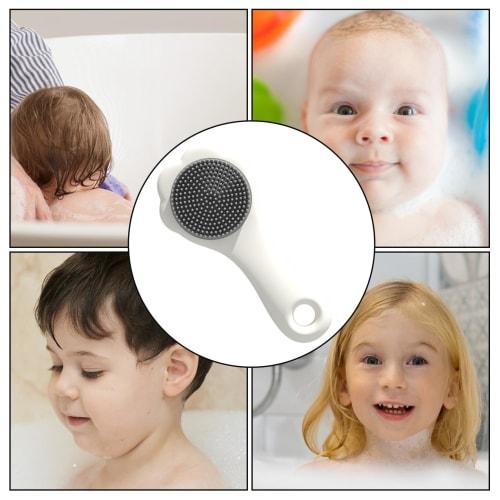 Lyanny Baby Cradle Cap Brush, Baby Hair Brush, Baby Bath Brush, Baby Cradle Cap Brush, Multifunctional Baby Scalp Scrubber Massage Brush, Foot-Shaped