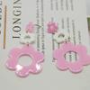 Statement Flower Earrings for Women Comfortable Acrylic Designs Portable Decoration for Bohemian and Retro Styles