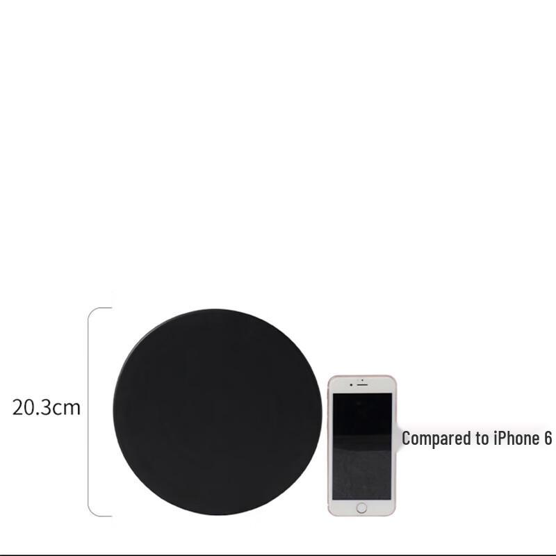 ZISIZ Матовая Черная Керамическая Круглая Плоская Тарелка