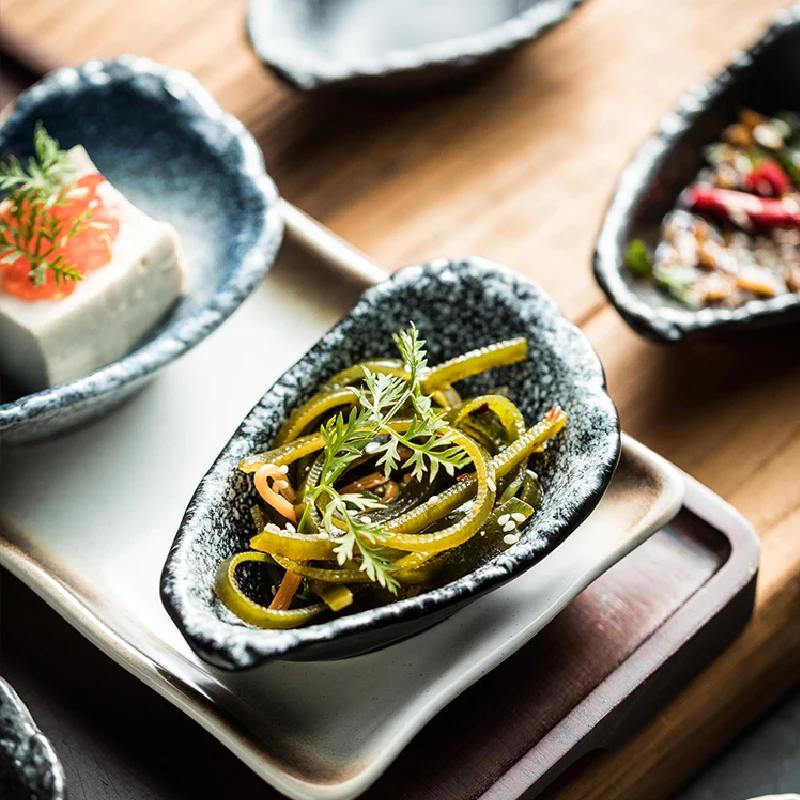 Oyster Modeling Ceramic Bowl Creative Restaurant Seasoning Snacks Dishes Kitchen Tableware Accessories Table Decoration Dishes