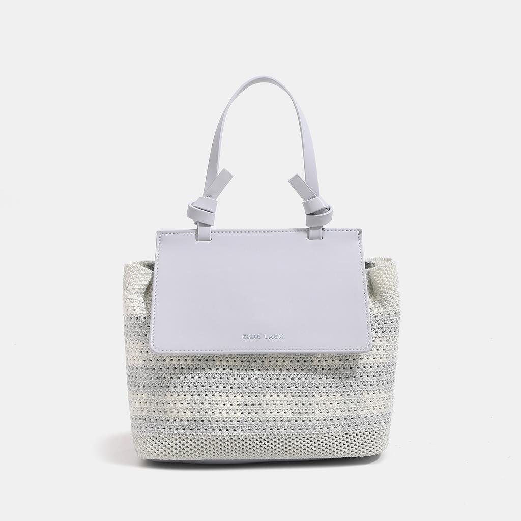 Borsa a Spalla Intrecciata di Grande Capacità con Texture di Alta Qualità - Una Borsa Tote di Nicchia per il Pendolare