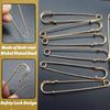 5/10/20PCS Extra-Large Steel Safety Pins 75mm(3") Heavy Duty Big Safety Pin Stainless Steel Spring Lock Pins for Clothes Crafts