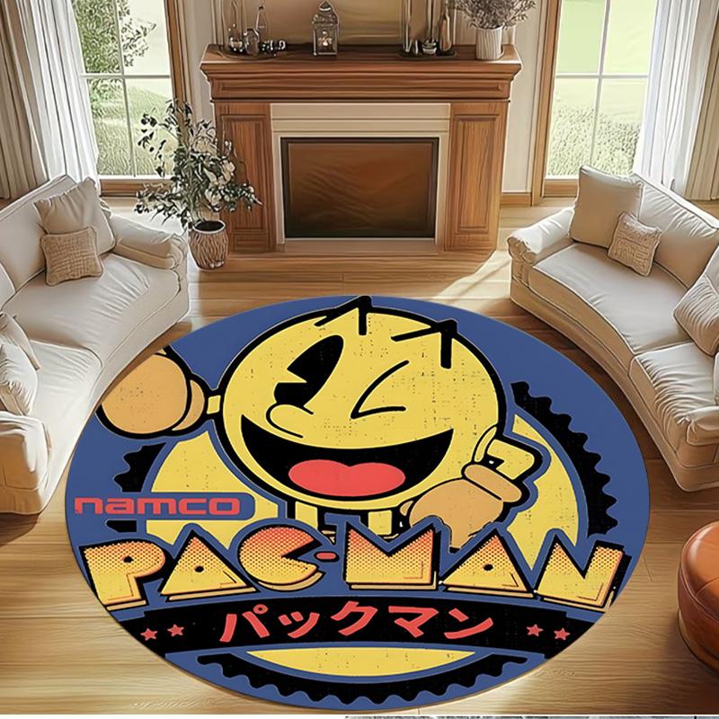 PAC Print Round Rug, Washable Floor Carpet, For Entryway Dorm Laundry Room Office Study, Home Decor Birthday Christmas Gift