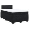 VidaXL Sommier à lattes de lit avec matelas Noir 120x200 cm Velours, lit, lit à plate-forme, lit à panneaux, meuble de 3288578