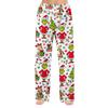 Women's Christmas Print Flannel Pajama Pants Loose Fit Sleep Bottoms for Holiday Lounging