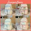 Nylon School Backpack For Girls With Polka Dot Pattern And Padded Shoulder Straps For Campus Use