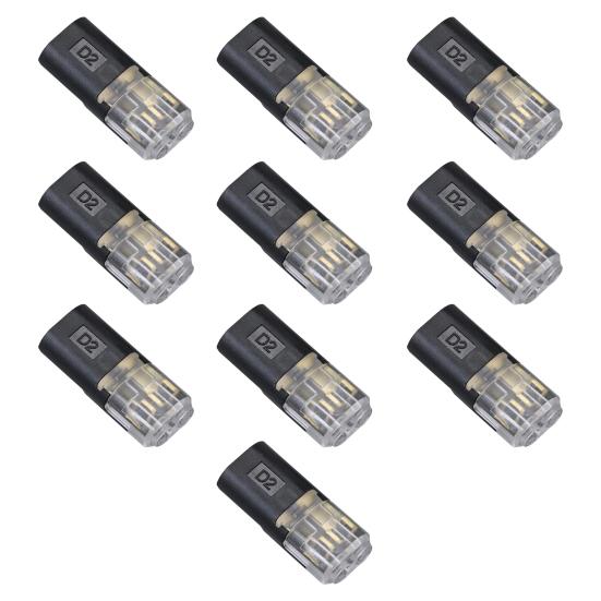 

10/20/30/50Pcs Wire Plug-in Connector with Locking Buckle Low Voltage Wire Quick Connector Quick-Clip Fasteners Multi-Purpose Snap-On Blocks Size#10 pcs зелений