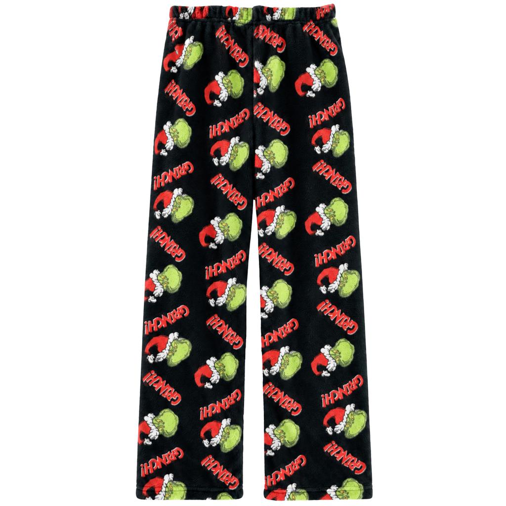 Women's Halloween Straight Leg Flannel Pants for Fall and Winter