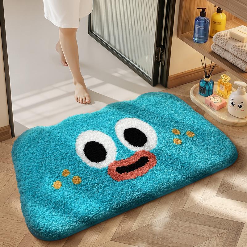 Special Shaped Cartoon Meme Floor Mat Soft Absorbent Non Slip Carpet Bathroom Entry Bedroom Home Decor Doormat