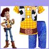 Adorable Toy Story 4 Kids Boys Woody Cosplay Short Sleeve T-shirt And Shorts Set
