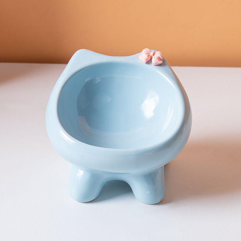 Ceramic Cat and Dog Food Bowl - Cute and Functional Pet Feeding Dish