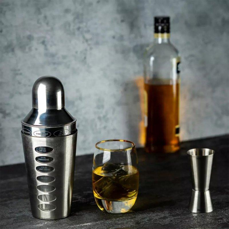 Shaker Barmański Z Recepturami 600Ml Kinghoff Kh-1393