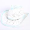 Popular European and American Classic Hollow Western Cowboy Hat Men's and Women's Fashion Vacation Breathable Sunshade Straw Hat
