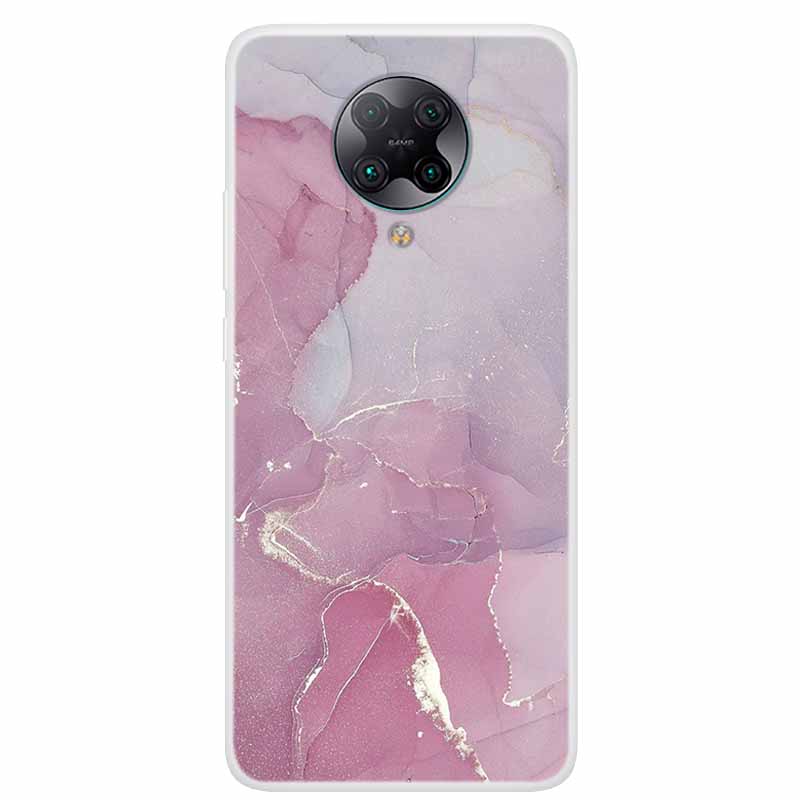 For Poco F2 Pro Case 6.67'' Clear Marble Soft TPU PocoF2 Pro F 2 F2Pro Phone Cover For Xiaomi Poco F2 Pro Shells Cartoon Fundas