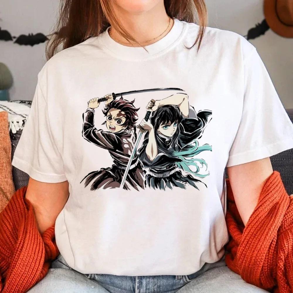 Muichiro Tokito T-Shirt Women's Harajuku Summer Casual Cute Manga T-Shirt Women's Manga Japanese Anime Clothing Y2K Top