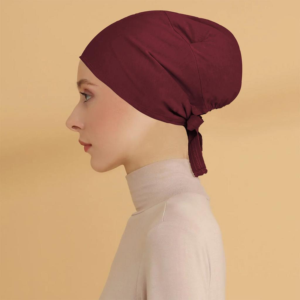 Women's Strap Headband Base Hat Thin Solid Color Versatile Headband Hat