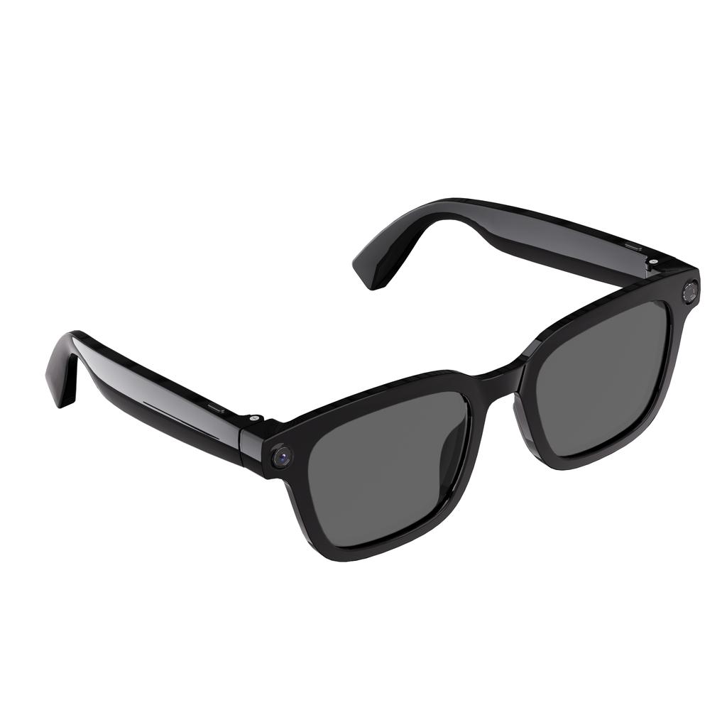 ODM Custom Ultra Light 42g AI Smart Glasses 8MP Camera 1200P Video Software Anti Shake Open Ear Audio Glasses for Business