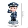 Police -class Statue Cake Topper Sweet Collection Resin Figure Tiny People Model for Sidewalk in The