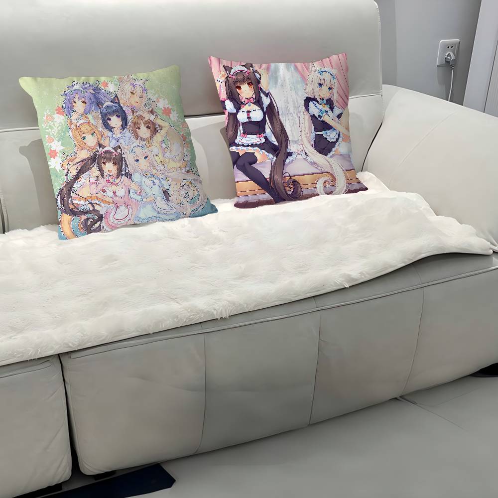 SPEL-N-Nekopara-V-Vanilla Stitch Lyckodrake Kuddfodral Soffkuddfodral Hemrum Dekoration Barnpresent