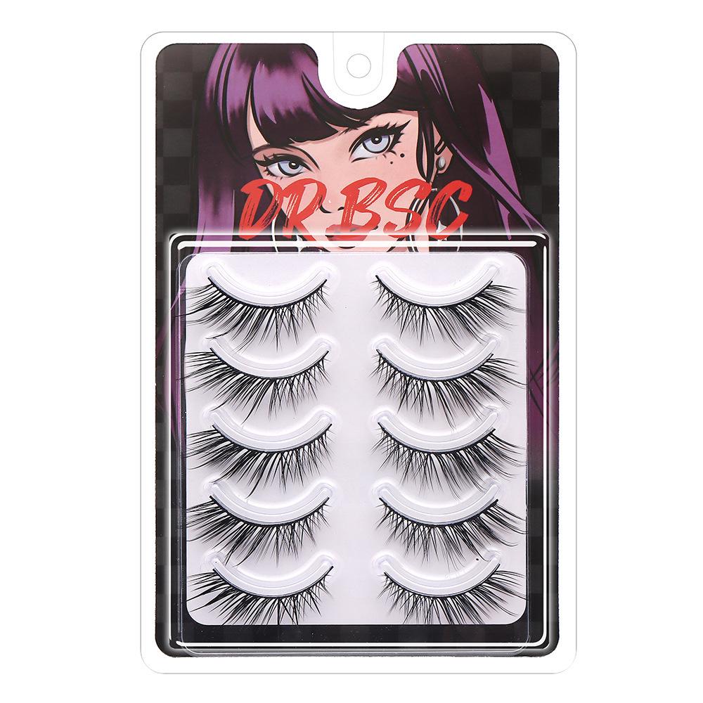 Asian-Inspired 3D Faux Lashes: Dense, Single Piece for a Natural Smoky Look - Perfect for Beginners
