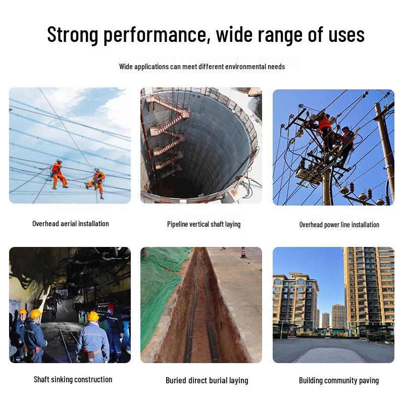 Suhao Armored Outdoor Single-Mode Fiber Optic Cable with Integrated Power