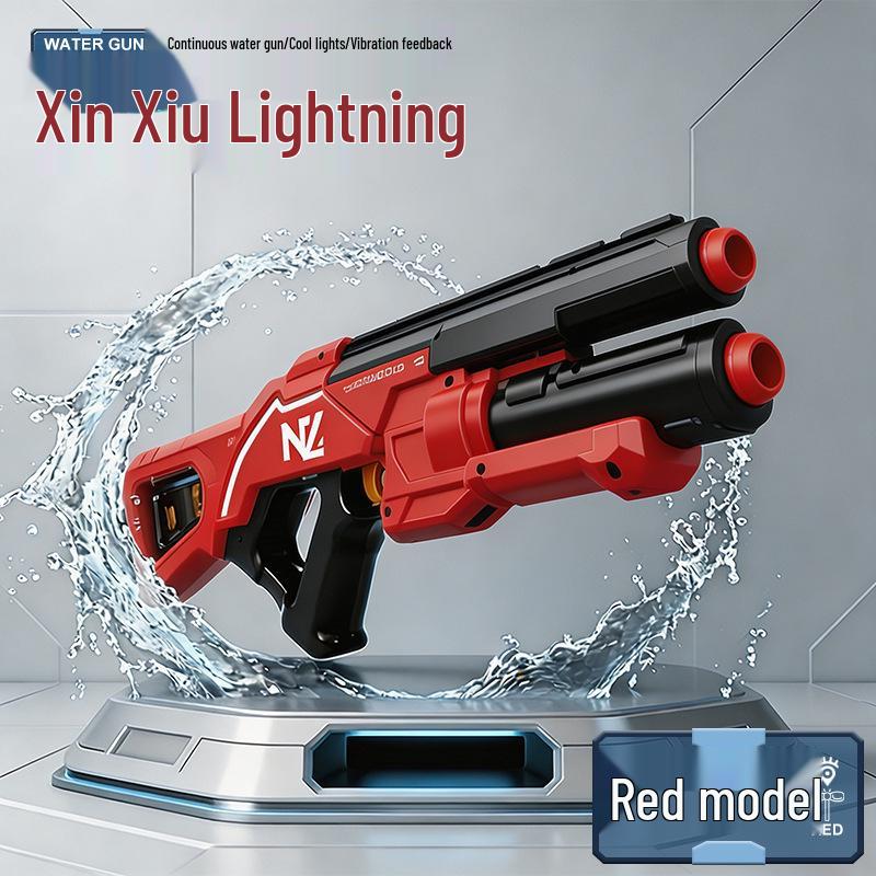 Automatic Electric Water Gun, Summer, Large Capacity for Outdoor Beach Play, Continuous Shooting, Children s Toy