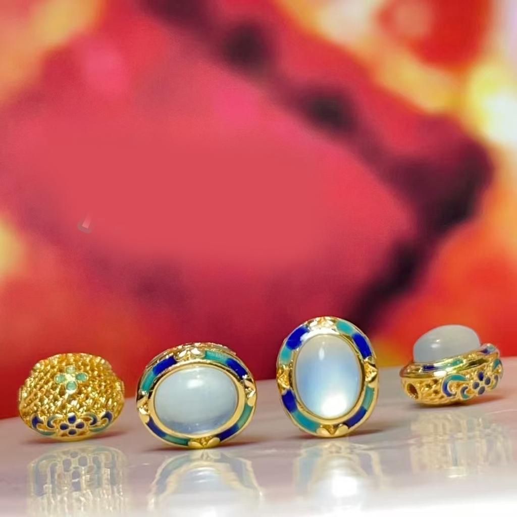 2Pcs Natural Stone Aquamarine Beads DIY Isiolation Beads For Jewelry Making DIY Necklace Bracelet Earrings Accessory