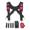 Tool Belt Suspenders Construction Work Suspenders with Detachable Phone Holder Comfortable Foam Magnetic Suspenders Tool Belt