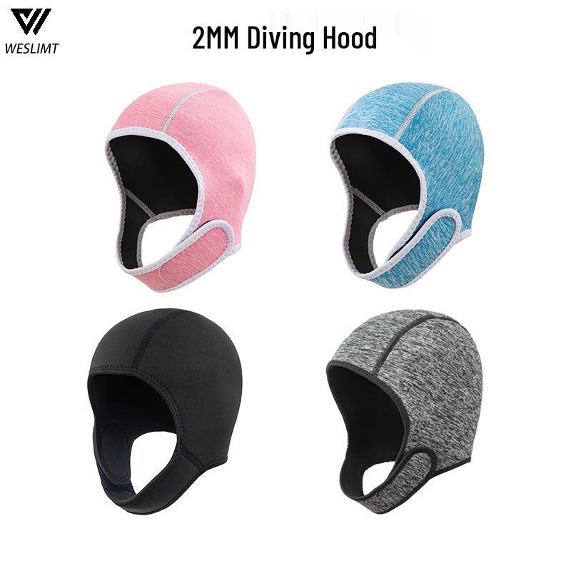 Spot 2MM Quick-Dry Swim Cap: Soft, Warm Nylon Hood for Swimming, Surfing, and Diving with Sunscreen Protection