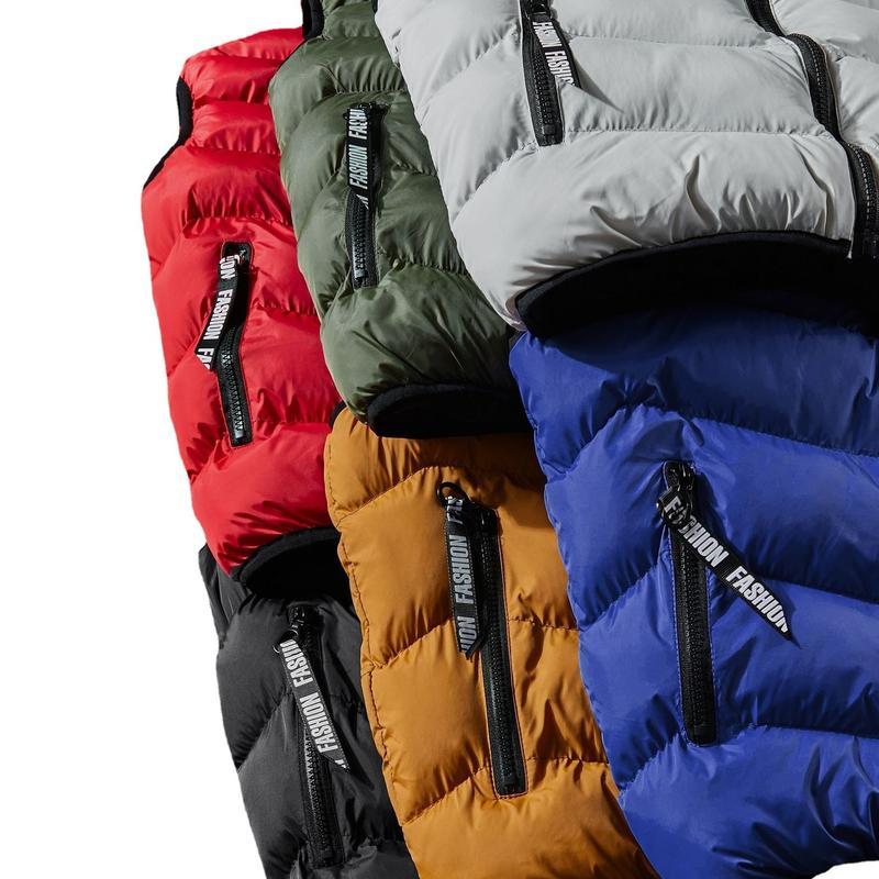 Casual Fashion Sleeveless Vest Men Jacket Warm Cotton Thick Coat Male Winter Plus Size Clothing Men Waistcoat