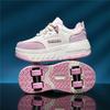 New Style Four-wheel Running Shoes Wheel Shoes Children's Roller Skating Shoes Outdoor Roller Skates Kids Sneakers