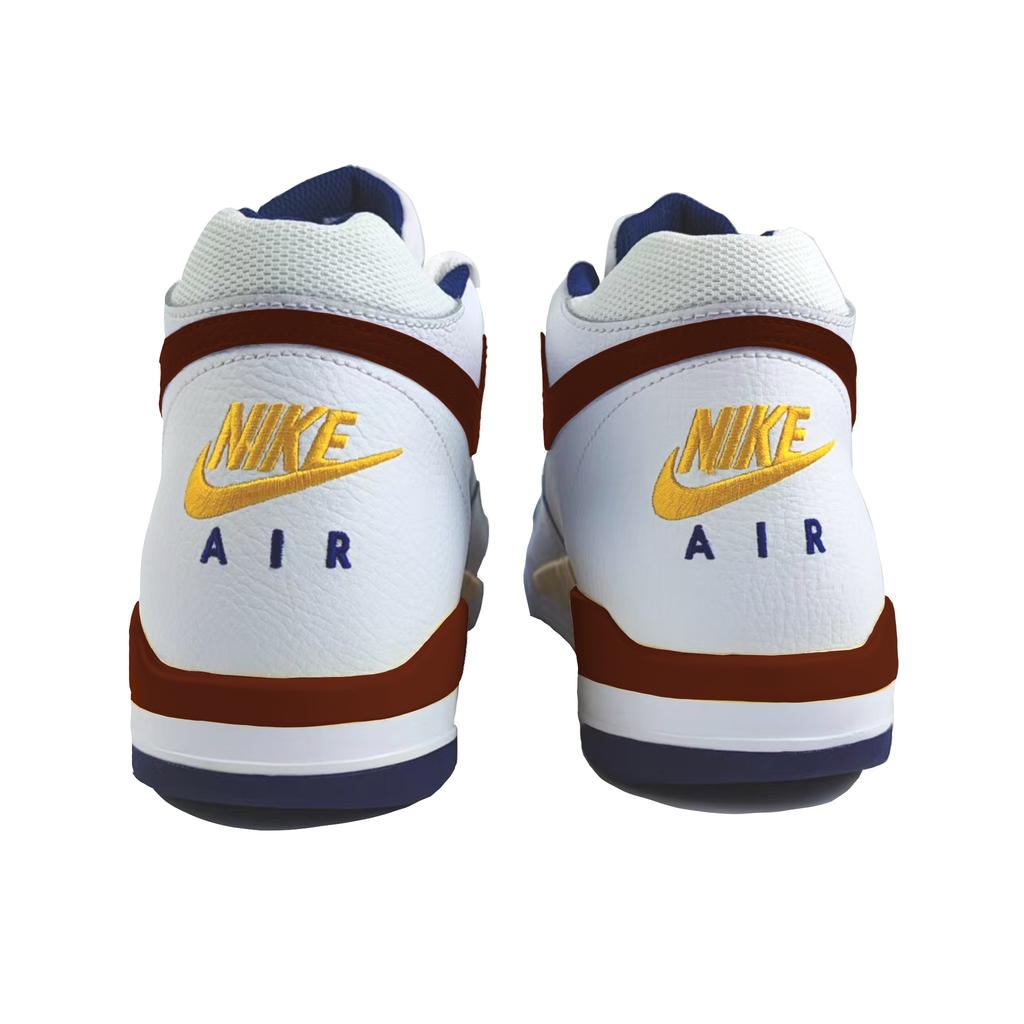 Nike Flight Legacy Cushioning Slip Resistant Abrasion Resistant High top Vintage Basketball Shoes Men's White BQ4212-102(Team183-)