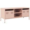 Vidaxl TV Cabinet, Pink, 101.5X39X43.5 Cm, Cold Rolled Steel