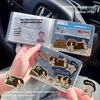 Copertă permis de conducere Câine de munte bernese: Portofel multifuncțional pentru carduri și suport pentru documentul de înmatriculare a vehiculului