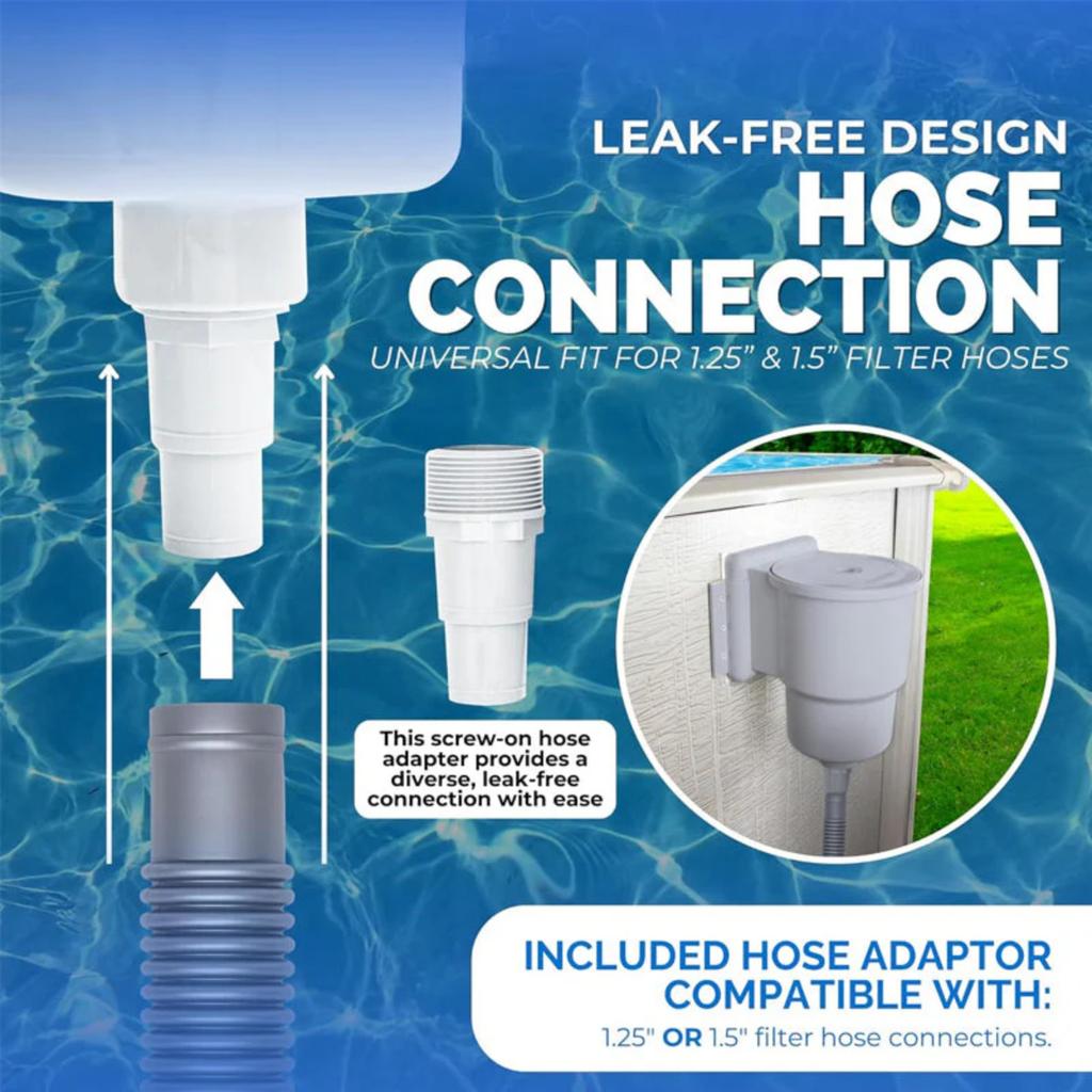 Oversvømmebassengskimmer, ABS Standard Gjennom-veggskimmer med tilbehørssett, Bassengkimmer