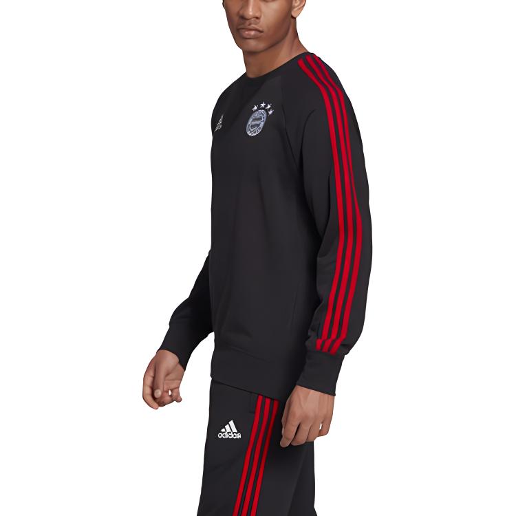 Adidas Sweatshirts Men's Black Crew Neck Moderate Regular FR5323